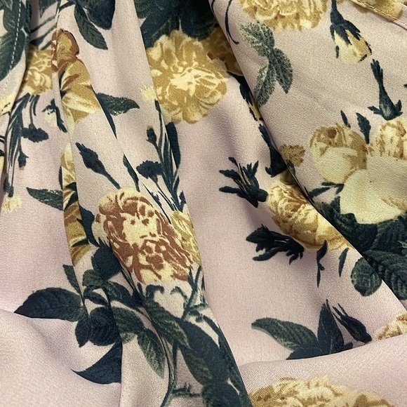 Altar'd State‎ Walk-Through Maxi Skorts/Dress lilac /creams roses women’s size M - Picture 13 of 14